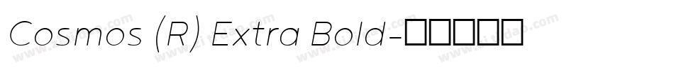 Cosmos (R) Extra Bold字体转换